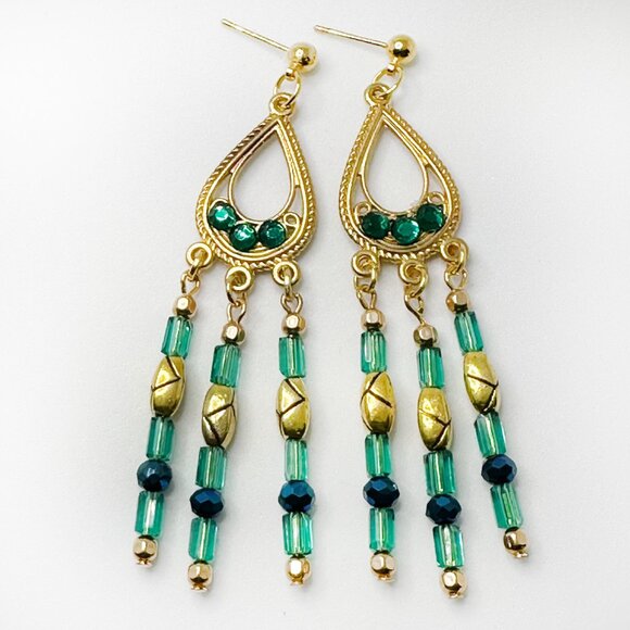 Hand Crafted Jewelry - NEW - Handmade - Chandelier Post Earrings